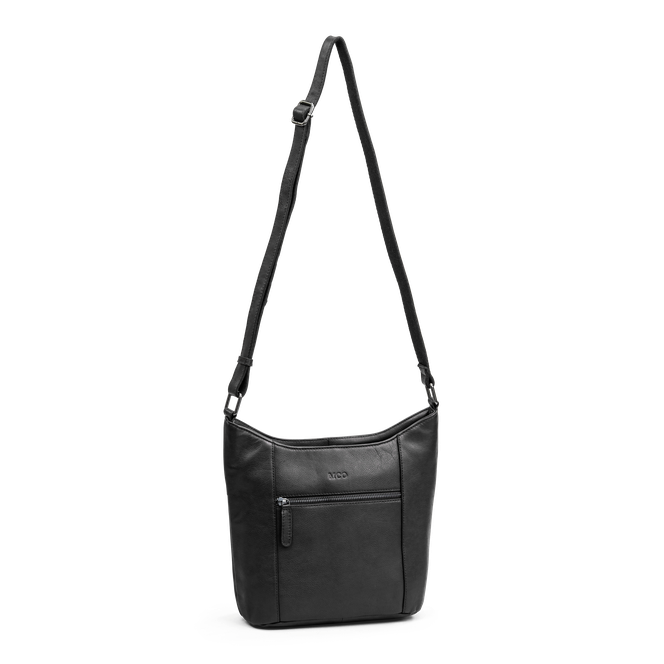 Stor Bucket bag i skinn Svart