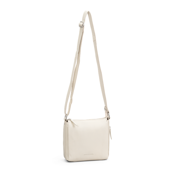 Crossover skulderveske skinn Beige