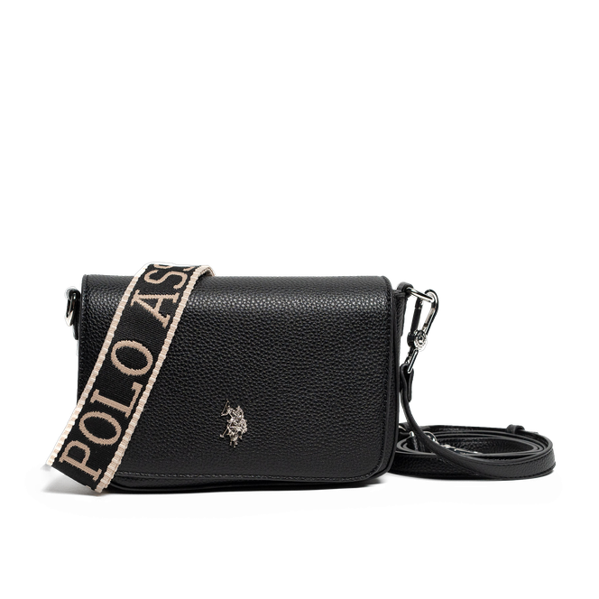 Mansion flap crossbody-veske Svart