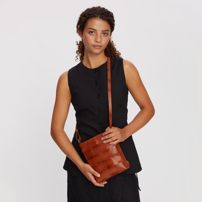 Limona skulderveske Zelda Chestnut