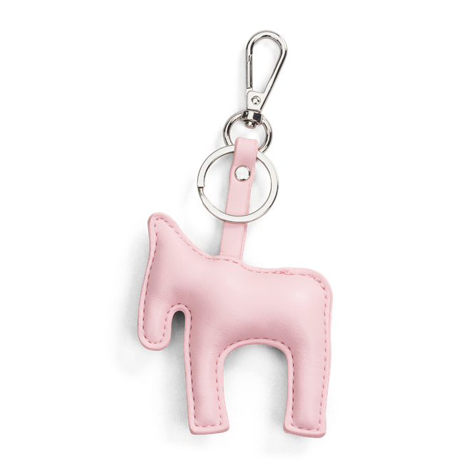 Bag charm/nøkkelring hestemotiv Rosa
