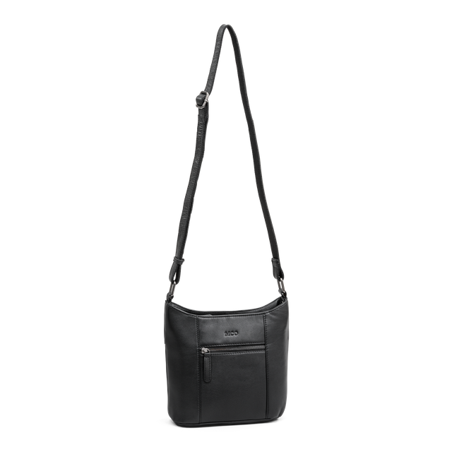 Bucket bag i skinn