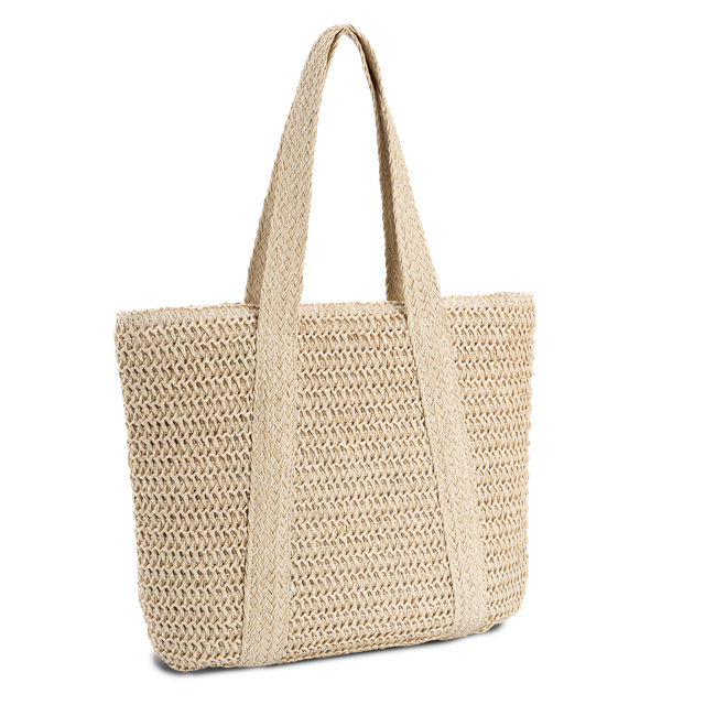 Shopper-veske i strå