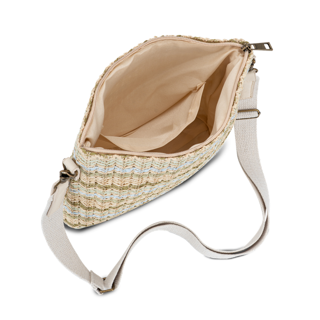 Crossbody-veske i strå