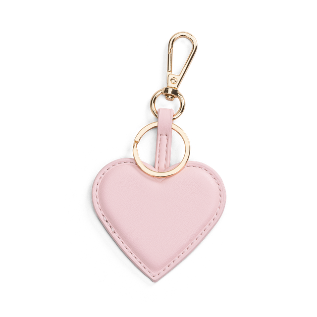 Bag charm/nøkkelring hjertemotiv