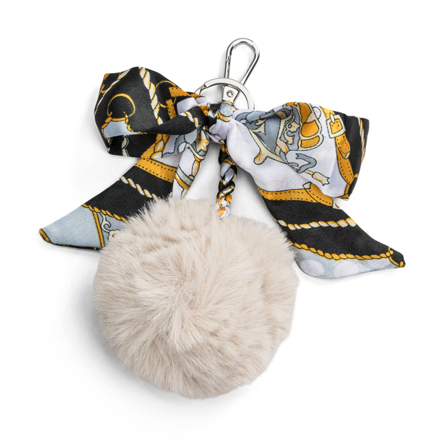 Bag charm/nøkkelring pelsball