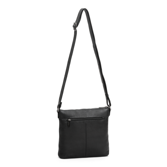 Crossbody skulderveske i skinn