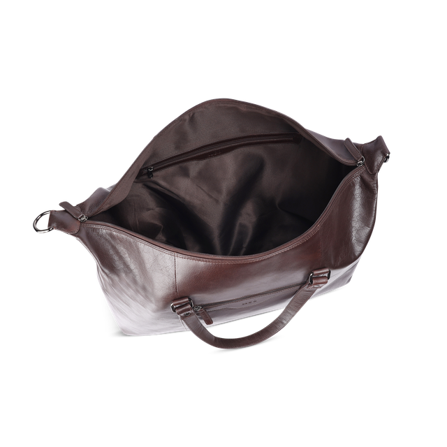 Weekendbag i skinn