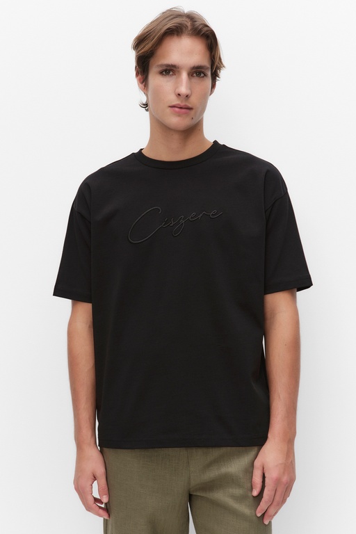 Noel puff print t-sh Noel puff print t-sh BLACK
