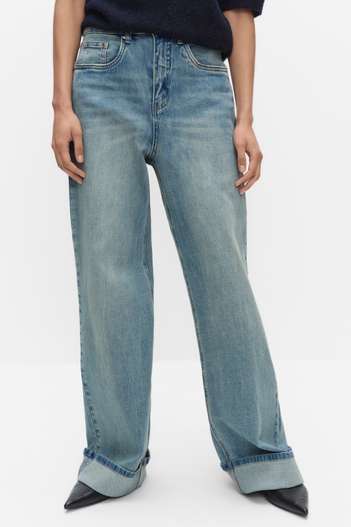 Gzsara hw wide jeans Gzsara hw wide jeans WASHED BLUE