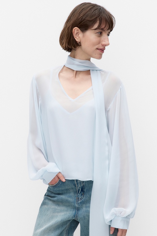 Gzzurina  blouse BLUE FINCH