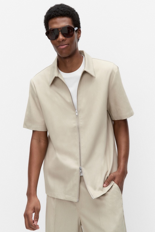 Vander zip shirt Vander zip shirt BEIGE