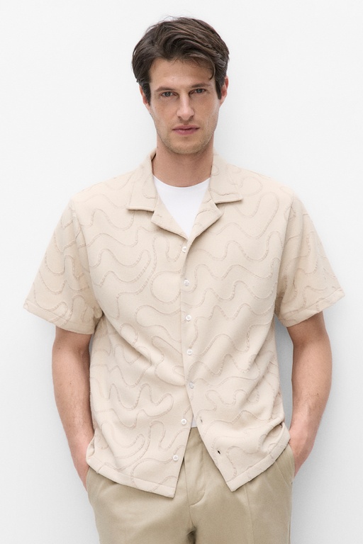 Karlo jaquard shirt Karlo jaquard shirt BEIGE