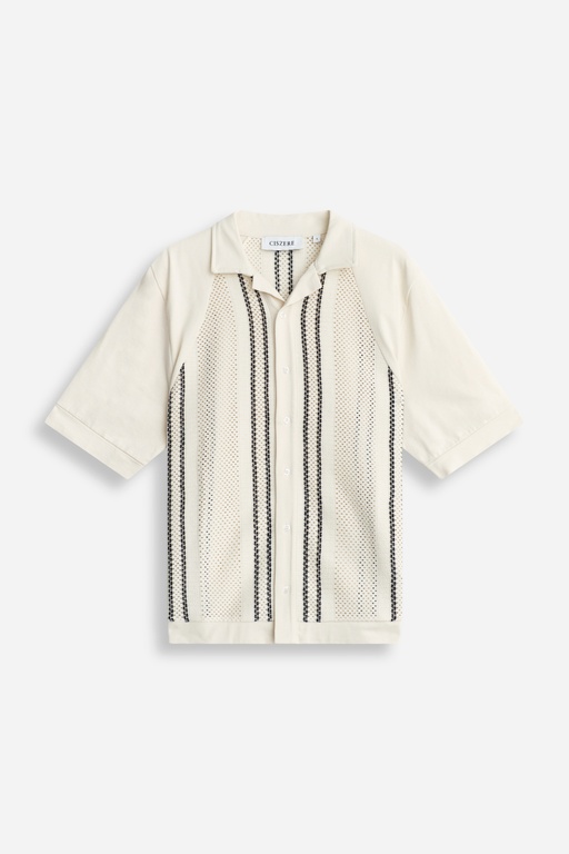 Bran crochet shirt Bran crochet shirt WHITE
