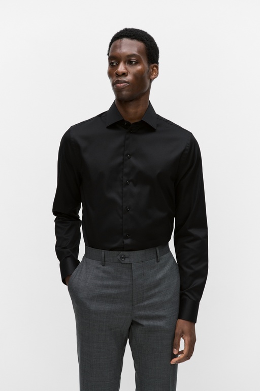 Leon premium twill shirt BLACK