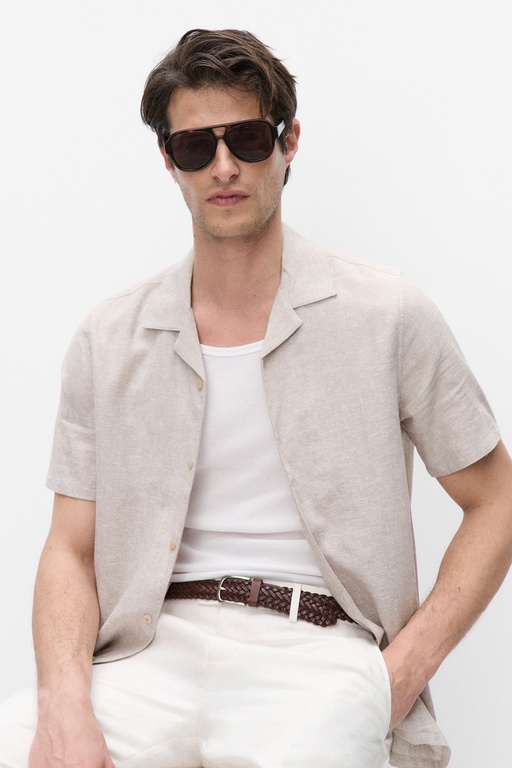 Paul resort shirt BEIGE MELANGE