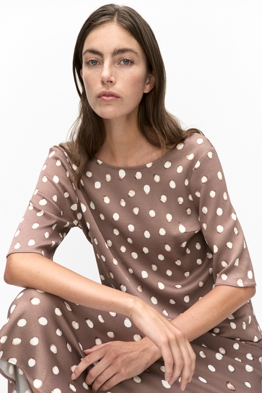 Henriiw blouse Henriiw blouse BROWN BRUSH DOT