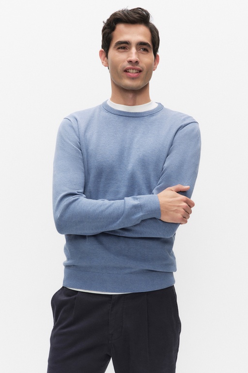 Menton knitted sweater Menton knitted sweater MID BLUE