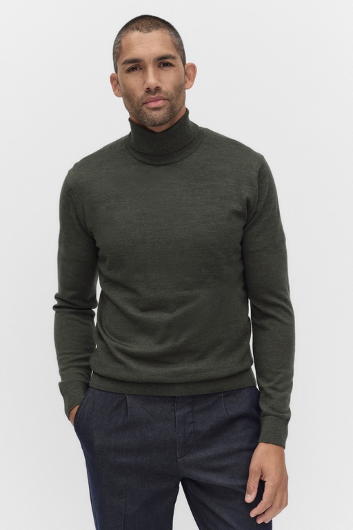 Ossian merino rollneck Ossian merino rollneck DARK GREEN MEL