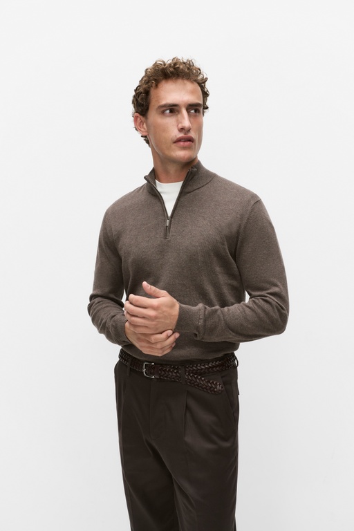 Menton half zip Menton half zip TAUPE MEL