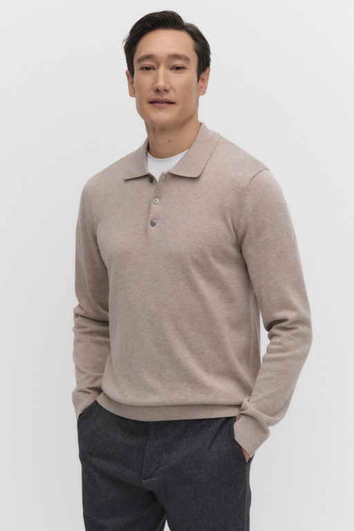 Menton polo shirt Menton polo shirt GREIGE