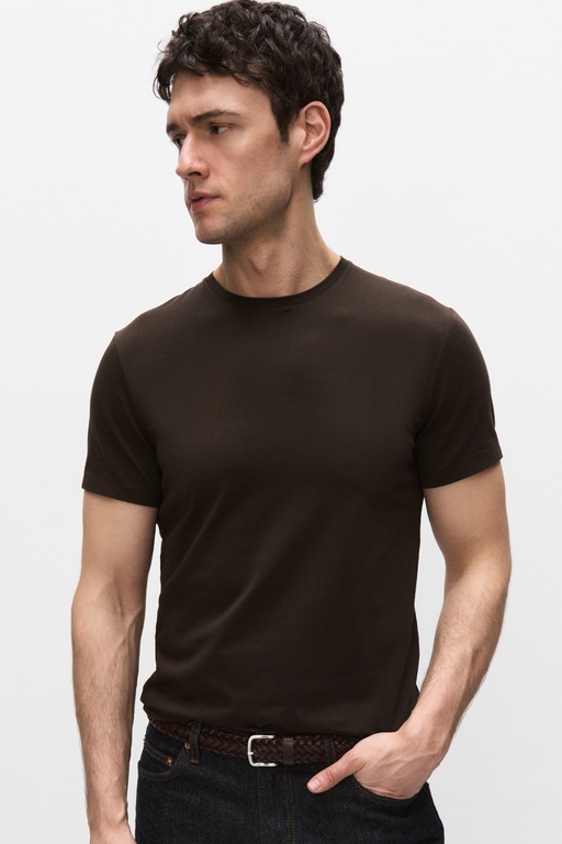 Core roundneck DK BROWN
