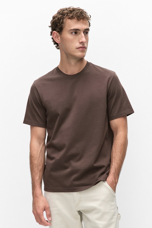 Logan heavy tee CHOCOLATE BROWN