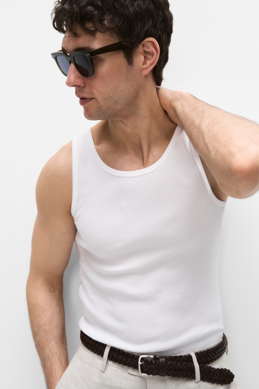 Collin tank top WHITE