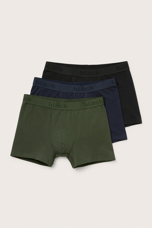 3p cotton boxer brief 3p cotton boxer brief MULTI GREEN