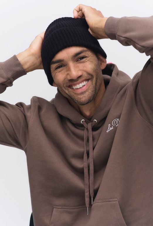 Terry wool beanie BLACK