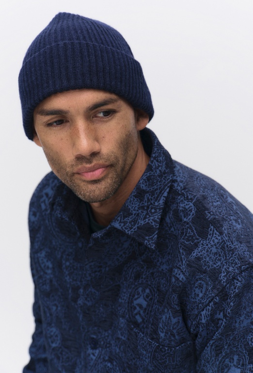 Terry wool beanie BLUE
