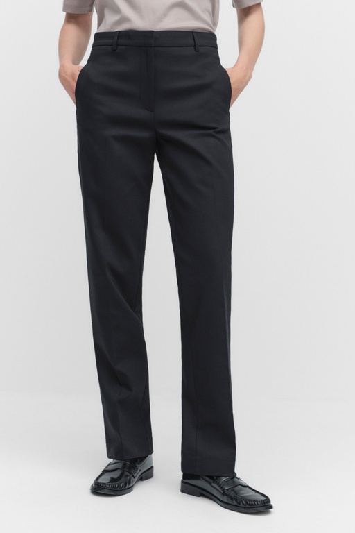Desi straight trousers Desi straight trousers BLACK