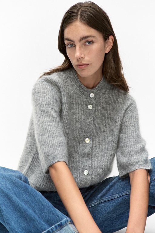 Andrea knit cardigan Andrea knit cardigan GREY MELANGE
