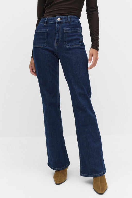 Lulu denim trousers DARK BLUE WASH