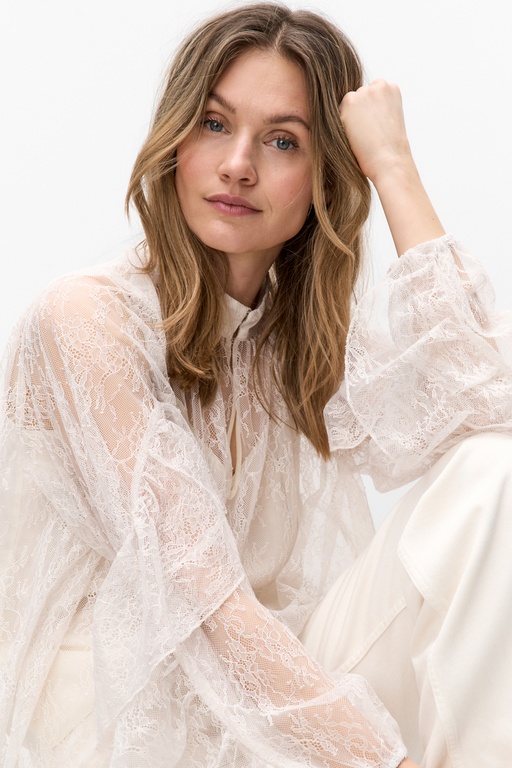 Sybell lace blouse SOFT BEIGE