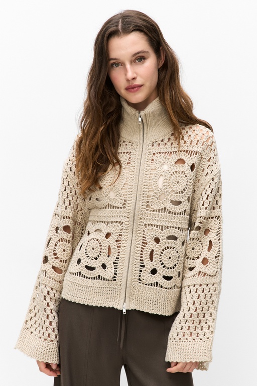 Crosette knit card Crosette knit card CAMEL