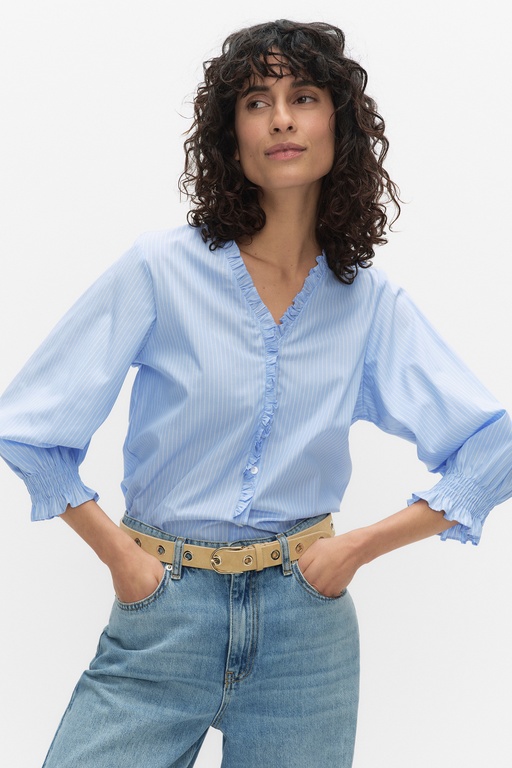 Mary blouse Mary blouse MID BLUE STRIPE