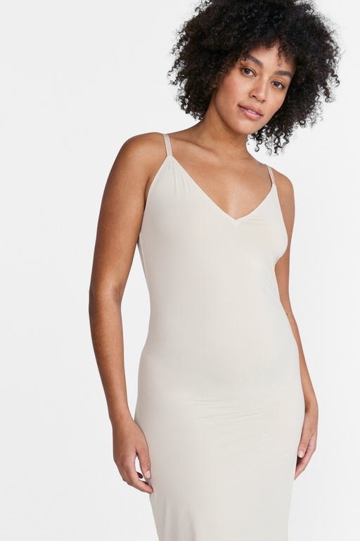 Elina slip dress BEIGE