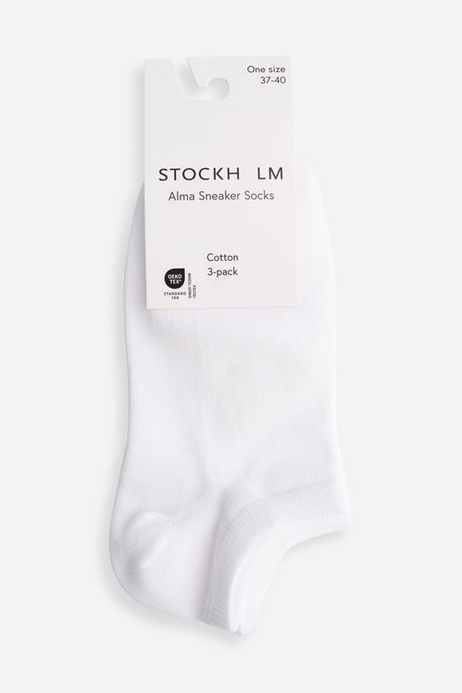 Alma sneaker sock 3p Alma sneaker sock 3p WHITE