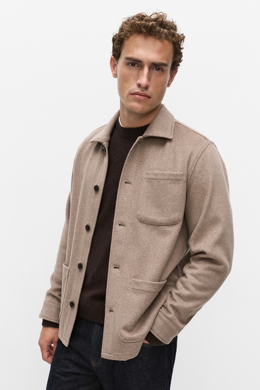 Ewan overshirt Ewan overshirt DARK BEIGE MEL