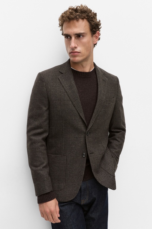 Harris blazer Harris blazer DK TAUPE CHECK