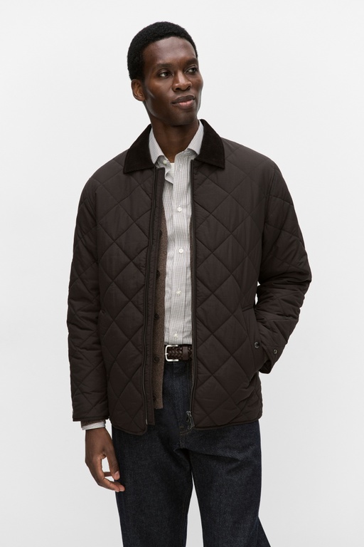 Archie quilted jacket Archie quilted jacket DARK BROWN