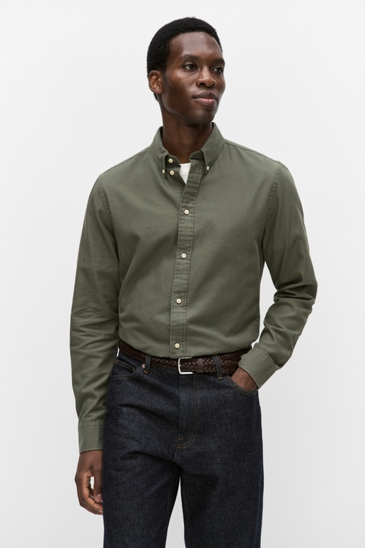 Claude structure shirt DARK OLIVE