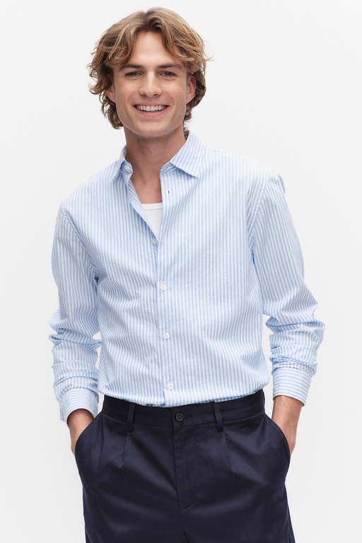 Edwin seersucker shirt Edwin seersucker shirt LT BLUE STRIPE