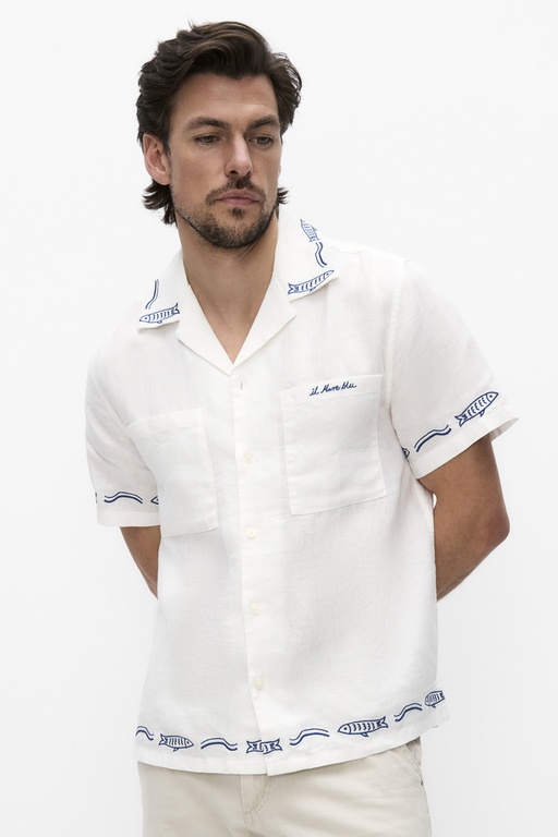 Frank embo shirt Frank embo shirt OFF WHITE