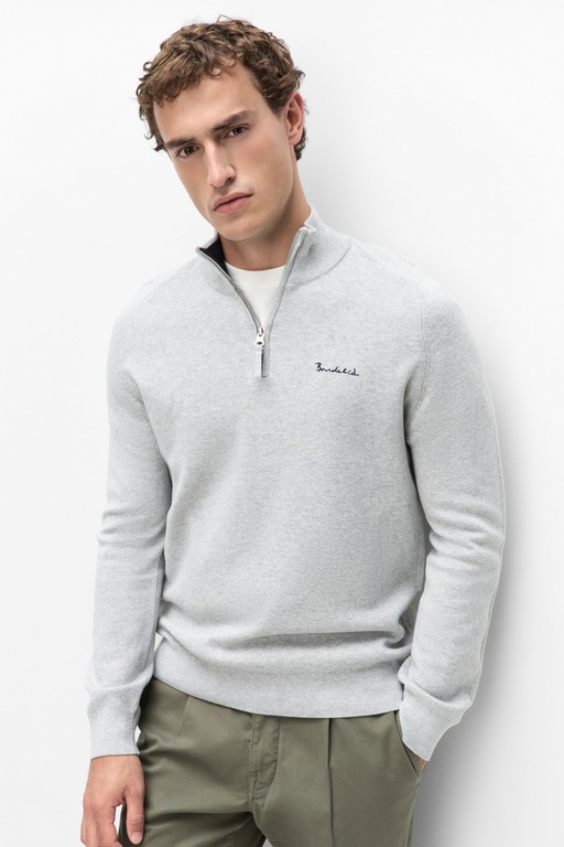 Ralph halfzip LT GREY MEL