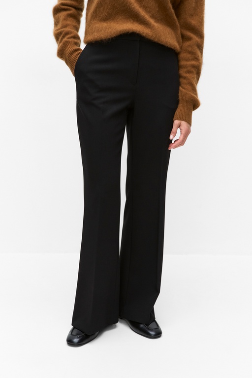 Emma flare trousers BLACK