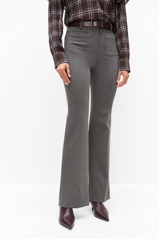 Lulu flare trousers Lulu flare trousers TAUPE MELANGE