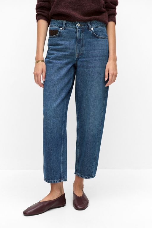 Belle denim trousers MID BLUE WASH