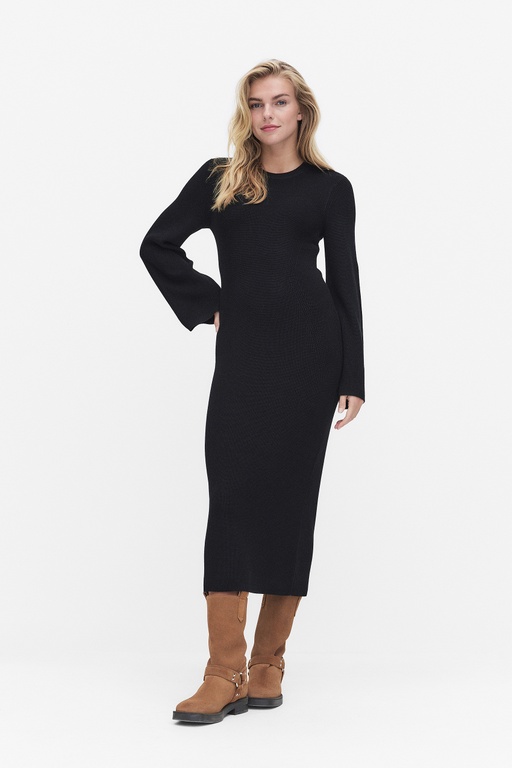 Ravenna knit dress Ravenna knit dress BLACK